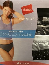 Hanes Microfiber High Cuts Size 7 New