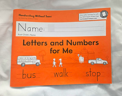 Learning Without Tears Letters and Numbers for Me Workbook, Paperback English