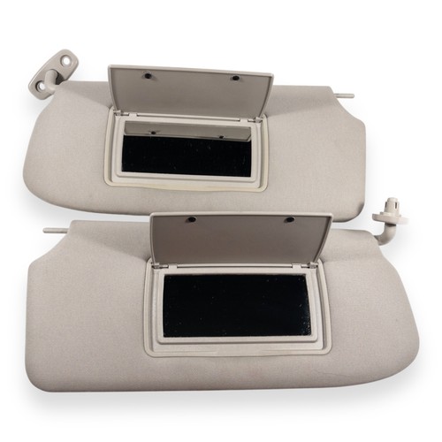 2007-2012 Nissan Sentra Driver & Passenger Side Sun Visor Pair Set Gray - Picture 4 of 8