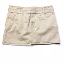 Y2K Old Navy Khaki Chino Mini Skirt, Women  s Size 12