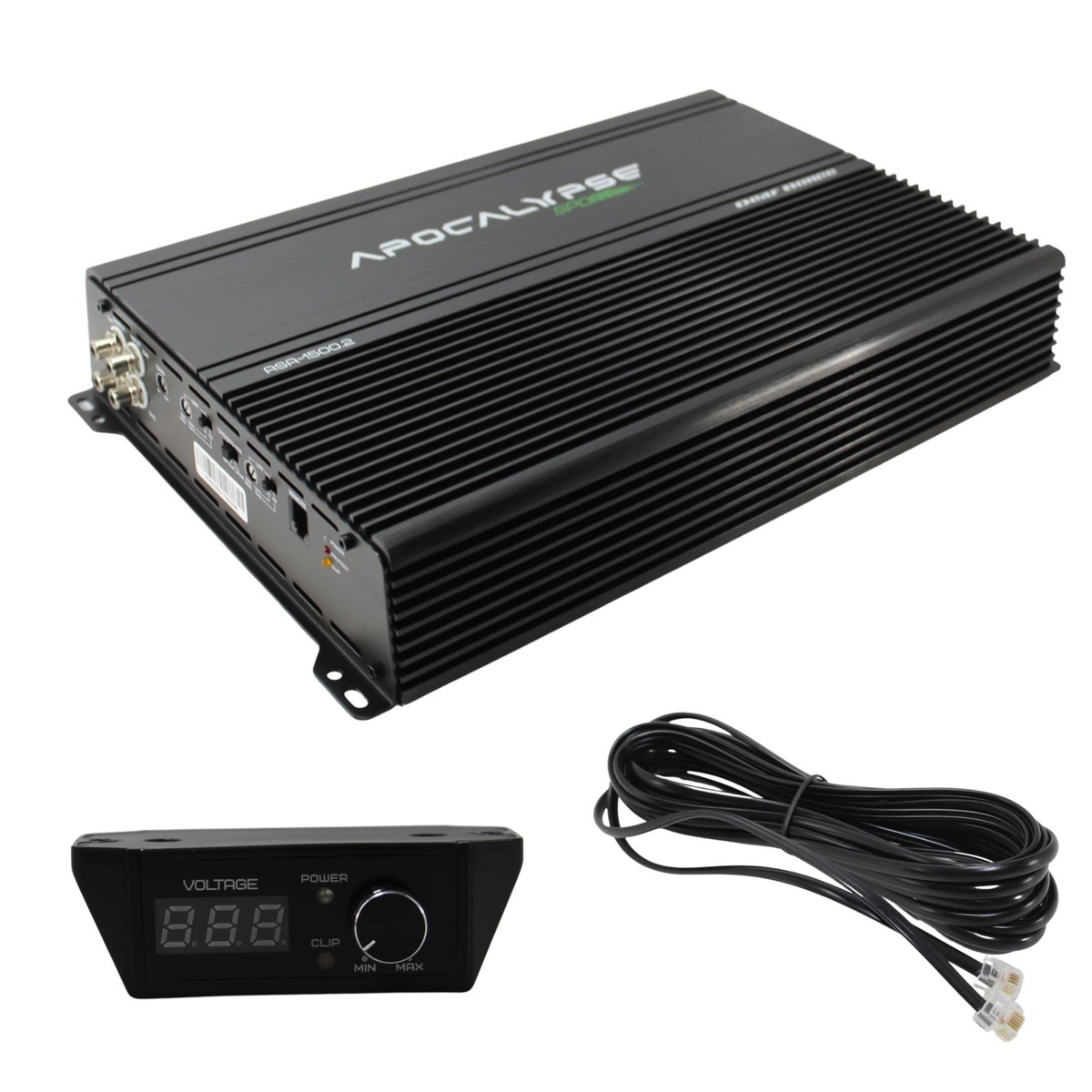 1500 Watt 1-Ohm 2 Channel Full Range Car Audio Amplifier