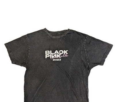 Official BlackPink 2023 Coachella Music Festival Faded Concert T-shirt Size M