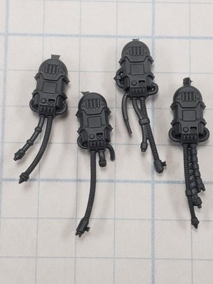30k Cult Mechanicus Bits Skitarii Battle Pilgrym Corpus Power Backpack x4 Set B4