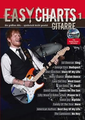 Easy Charts Gitarre Tune book guitar, E-guitar (very easy) mp3 with CD Die größt