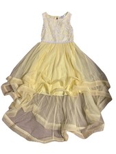 Girls High/Low Dress Yellow Embroidered Princess by Speechless Kids Size 10
