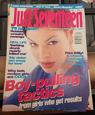 Vintage 90s Just Seventeen Magazine 24th January 1996 MN8 Ant n Dec Sean Maguire