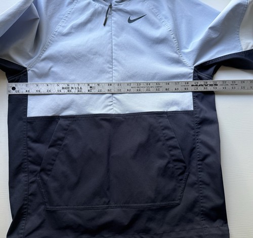 Nike Repel Golf Anorak Tour Jacket Mens S Blue Colorblock Packable CU9773-407 - Picture 14 of 16