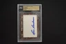 Lou Boudreau 2018 Leaf Heroes Of The Game Cut Signature Autograph Hall Of Fame