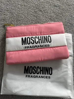 MOSCHINO FRAGRANCES Pink Clutch / Make Up Bag / Purse / Pouch. New In Packaging