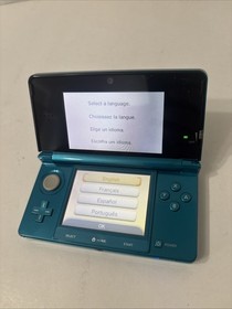 Nintendo 3DS Aqua Blue Handheld Handheld Console System CTR-001 Tested