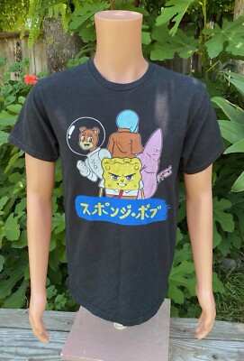 NML SpongeBob SquarePants  Anime T Shirt Y2K Cartoon Popular Meme Size Medium
