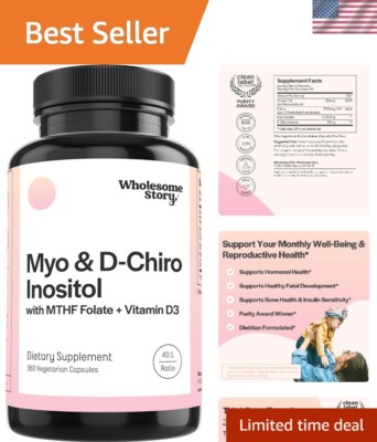 Fertility Support Myo-Inositol & D-Chiro Inositol with MTHF & D3 | 40:1 Ratio