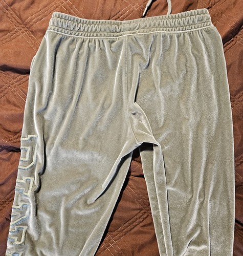 Victorias Secret rosa donna S classico jogger salvia velluto logo ricamato morbido - Foto 3 di 11