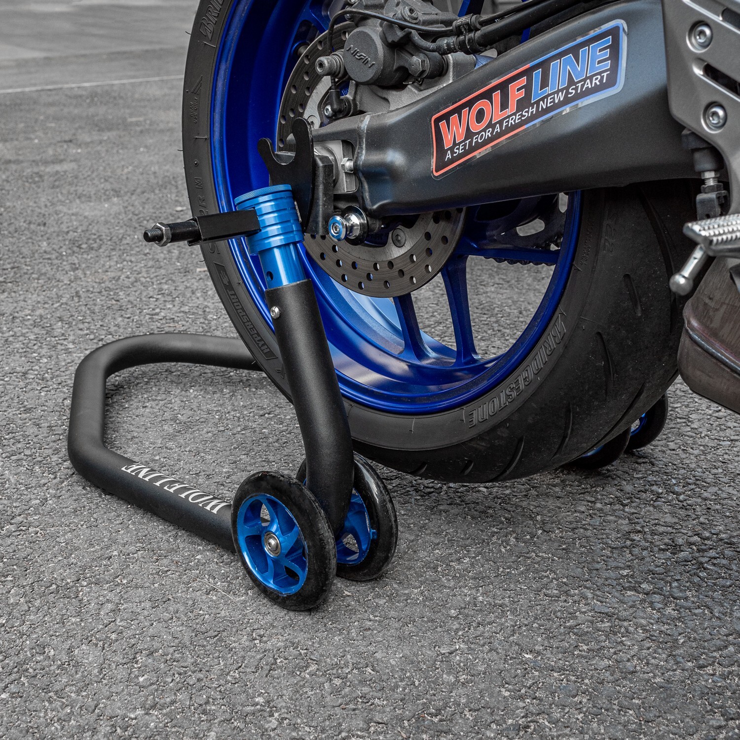 Motorcycle Lifting Frame Support Stand Rear Wheel Lifter Paddock Jacks Swingarm