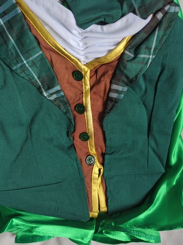 St Patrick Costume Women 8-10 Small Jacket Skirt Underskirt Mini Hat Fancy Dress - Picture 20 of 24
