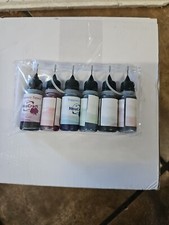 JDMP 6 Colors Of Bottle Temporary Tattoo Kit With Stencils