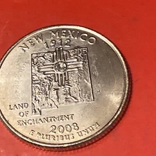2008-P New Mexico 50 States Quarter • Buy 10 Get 40% Off • #250723 • BU