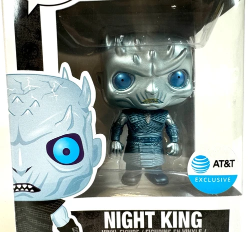 Funko Pop Game Of Thrones Metallic NIGHT KING 44 AT&T Exclusive w/ Protector
