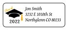 30 Personalized Class of "year requested" Graduation Return Address Labels