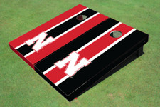 University of Nebraska Alternating Long Stripe Cornhole Boards