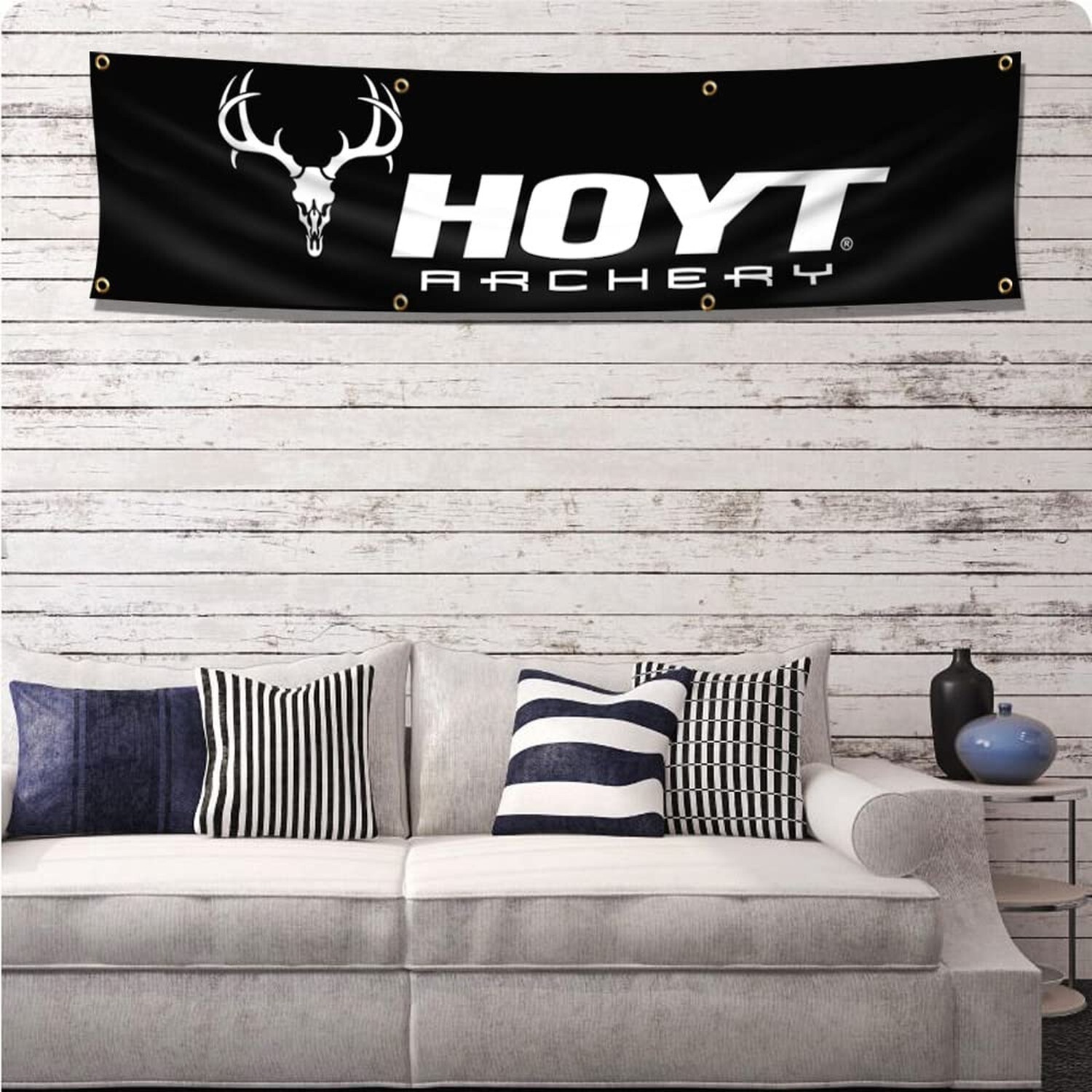 ENMOON Archery Flag Banner (2x8ft,HD Printing) Party Parade Breeze Man Cave D...