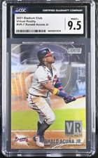RONALD ACUNA ROOKIE 2021 Stadium Club #VR7 Virtual Reality MINT+ 9.5s + COUPONS