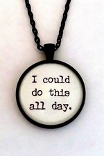 Collar Colgante I COULD DO THIS ALL DAY Marvel Capitán América Guerra Civil