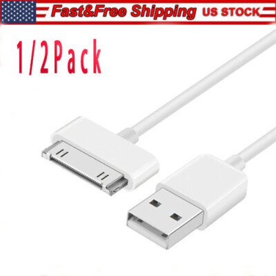 2X 3FT 30 pin USB Charging Data Cable Cord for iPad 1/2/3 iPod Nano 1-6 