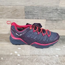 Salewa Dropline GTX Womens Shoes Sz 7 Ombre Blue Virtual Pink Trekking Sneakers