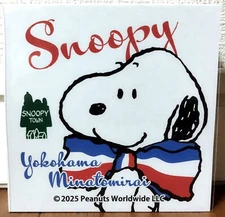 SNOOPY TOWN Yokohama Minatomirai Original Memo Pad Tricolor Peanuts MADE JAPAN