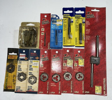 Vermont American Tap Die Set with Tap Reamer Wrench Made in USA Lot of 13