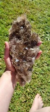 Smokey Quartz natural cluster, beautiful quality, divine points, crystal