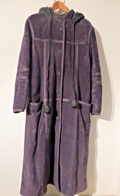 warmer Ledermantel von GIORGIO MOBIANI Gr. 38 grau Damen Mode Kleidung Mantel