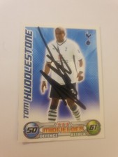SIGNED TOPPS ATTAX PREMIER LEAGUE CARD-TOM HUDDLESTONE-TOTTENHAM HOTSPURS