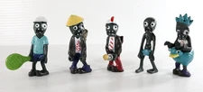 Plants vs Zombies Lot of 5 Figures 3" Toys Figurines Flame Thrower Duck Tennis