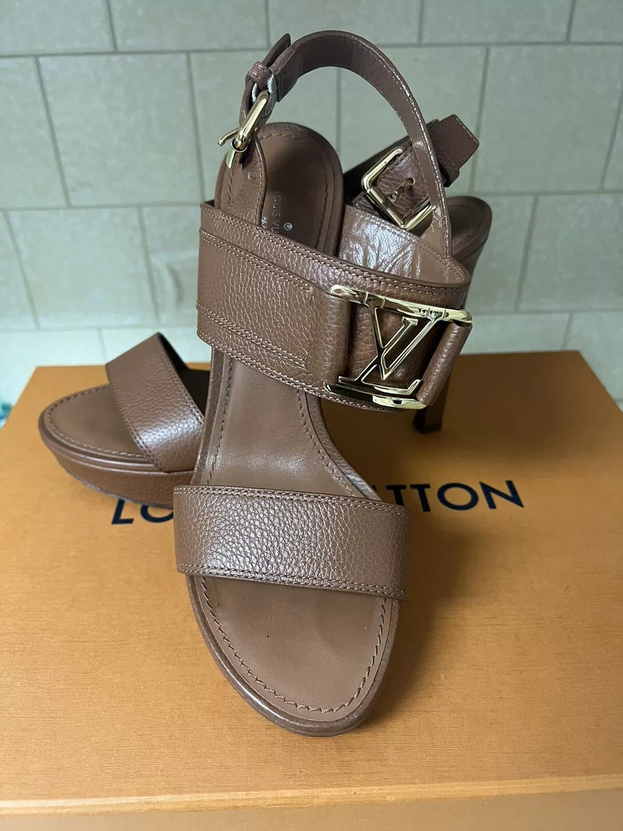 Louis vuitton sandals with ankle cheap strap