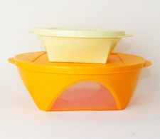 TUPPERWARE Mediterrano Schüssel Set 600ml Gelb + 2,5L Orange