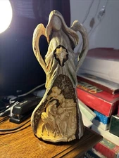 Christmas Angel, Nativity, Musical, Figurine, Religious, Holy Family 12"H