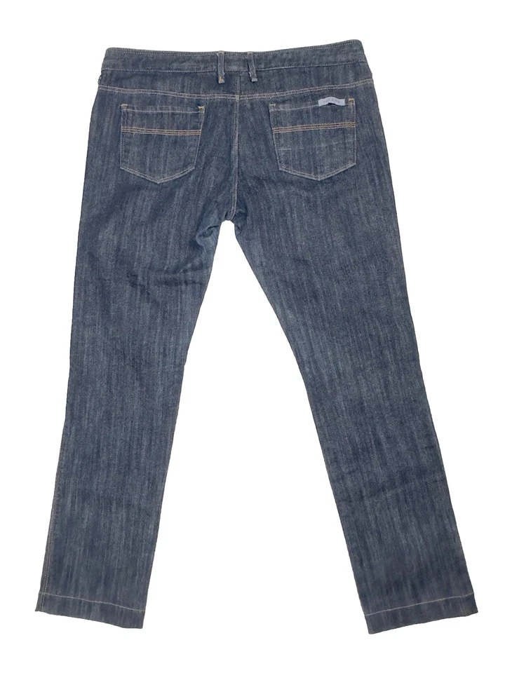 Pantalones de mezclilla para mujer Sass & Bide Sydney Strayed Misfit talla 31 W34" azul elástico Foto 2 de 4