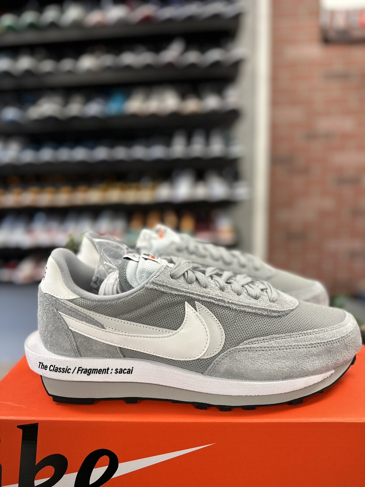 SACAI X NIKE Taglia 14 Nike LDV Waffle x design frammenti x grigio Sacai autentiche DH2684 001