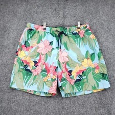 Club Room Swim Trunk Shorts Mens XL Floral Hibiscus Boardshort Tropical Beach