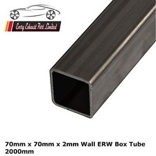 Mild Steel ERW Box 70mm x 70mm x 2.0mm, 2000mm Long, Square Tube