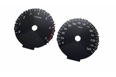 Lexus NX - replacement instrument cluster dials MPH to km/h BLACK Dial Conversio