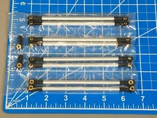 Aluminum Front & Rear Axle Linkage Rod Arm Set Tamiya 1/10 Bullhead Clodbuster