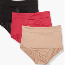 Warner's Women's Blissful Benefits Top 3 Pack Brief Panty Multi Size L 01437