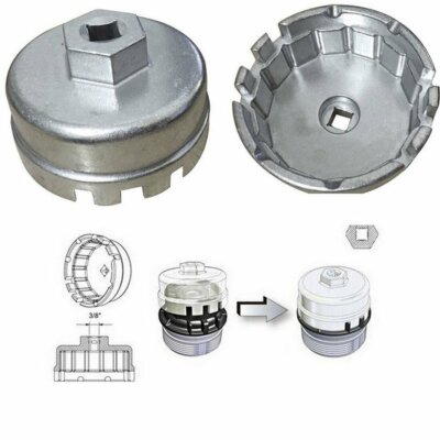 Oil Filter Cap Wrench Cup Socket Remover Tool For Toyota Lexus 64MM 14 Flutes