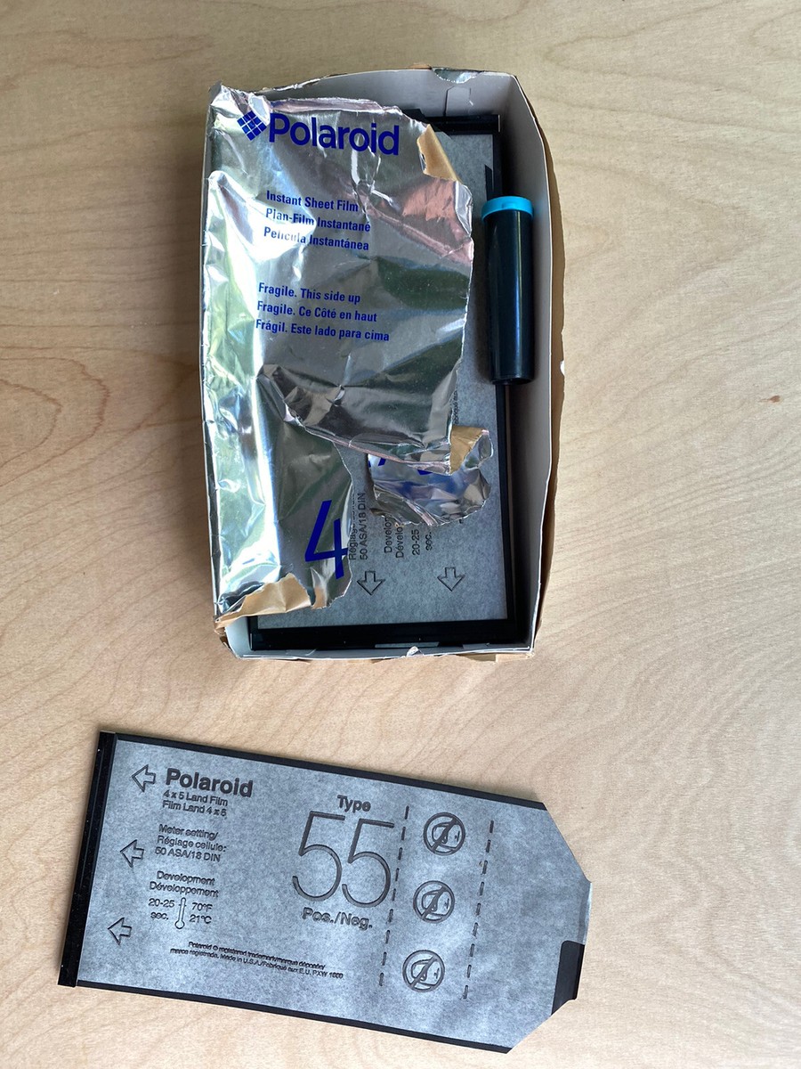 One Polaroid, Type 55 Expired 2005, Black and White ISO50