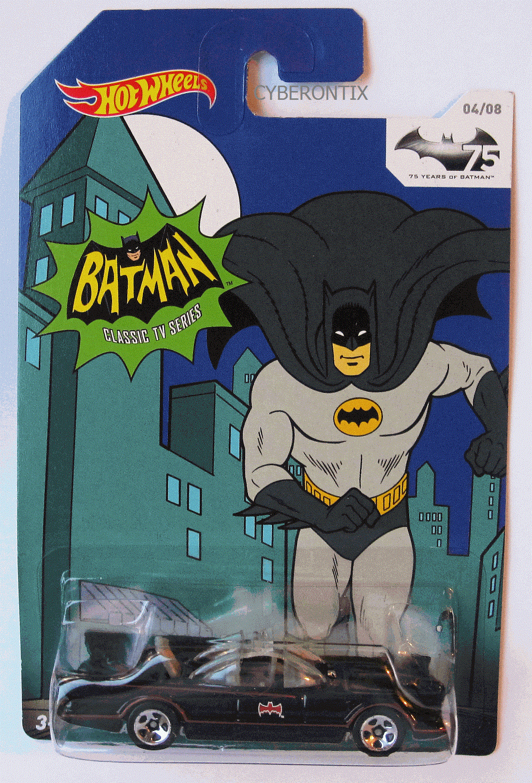 Hot Wheels 1966 Batmobile 75th Anniversary Classic TV Series 66 Batman 2014 MOMC