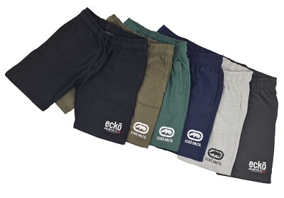 Ecko Unltd Herren Fleeceshorts Gym Freizeit Kordelzug Elastischer Bund