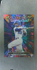 2022 Panini Prizm Fearless Navy Blue Kaleidoscope Prizm #5 Mookie Betts #d 6/35